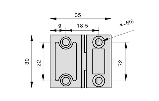 Professional ISO Heavy Duty Cabinet Hinges 180 Degree Zinc Alloy