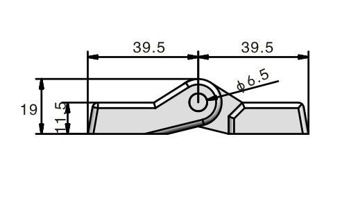 Black Plastic PA 180 Degree Door Hinge For Electrical Cabinet