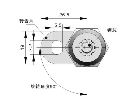 Height 12mm Cabinet Box Lock Zinc Alloy Tubular Pin Cam Lock For Storage