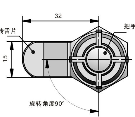 Custom Design Quarter Turn Lock Electrical Cabinet With Different Size