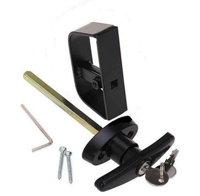 Meigu MS333-B Garage Door T Locking Handle Cabinet Door T Handle Lock Gate Lock Shed Door T-Handle Locking