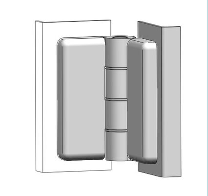 Rotation External Cabinet Door Hinges Zinc Alloy For Tool Box