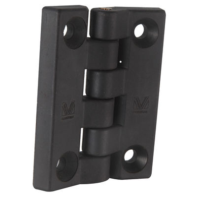 Black Plastic PA 180 Degree Door Hinge For Electrical Cabinet