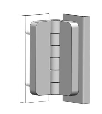 MEIGU CL209 180 Degree Rotation Industrial Adjustable Zinc Alloy Cabinet Hinge 54x40m