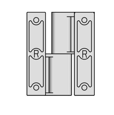 180 Degree Stainless Steel Cabinet Lock Chrome Surface Hinge