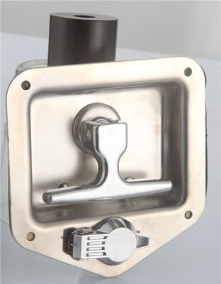 Silver Color Tool Box Locks ODM Folding Mirror Polish T Panel Handle Lock