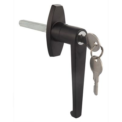 Black Garage Door Handle Lock Key Lockable Latch For Cabinet Door